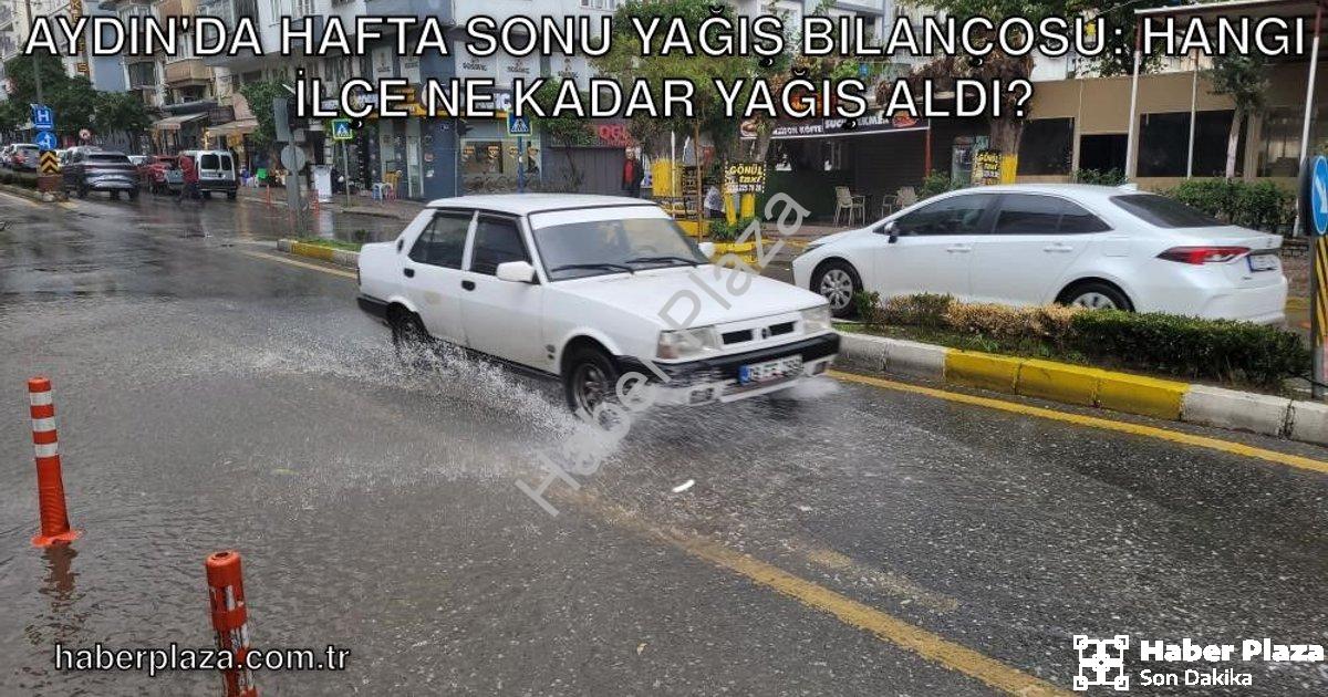 "Aydın'da Hafta Sonu Yağış Bilançosu: Hangi İlçe Ne Kadar Yağış Aldı?" başlıklı haber için fotoreali