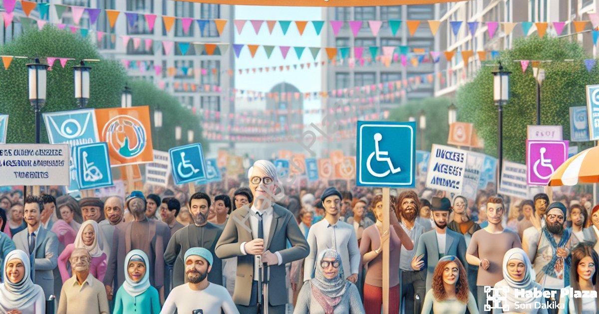 "Merkezefendi'de 5. Engelsiz Fest ile Farkındalık Dolu Gün" başlıklı haber için fotorealistik, profe