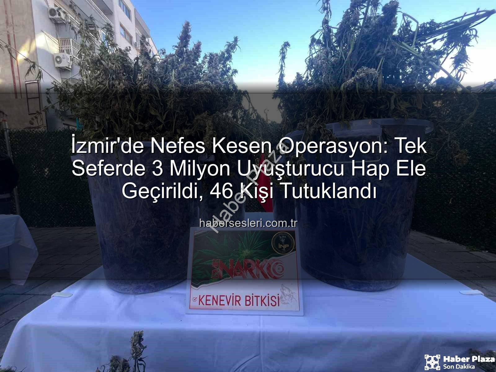 uyuşturucu hap - İzmir'de Nefes Kesen Operasyon: 3 Milyon Uyuşturucu Hap Tek Seferde Ele Geçirildi, 46 Kişi Tutuklandı