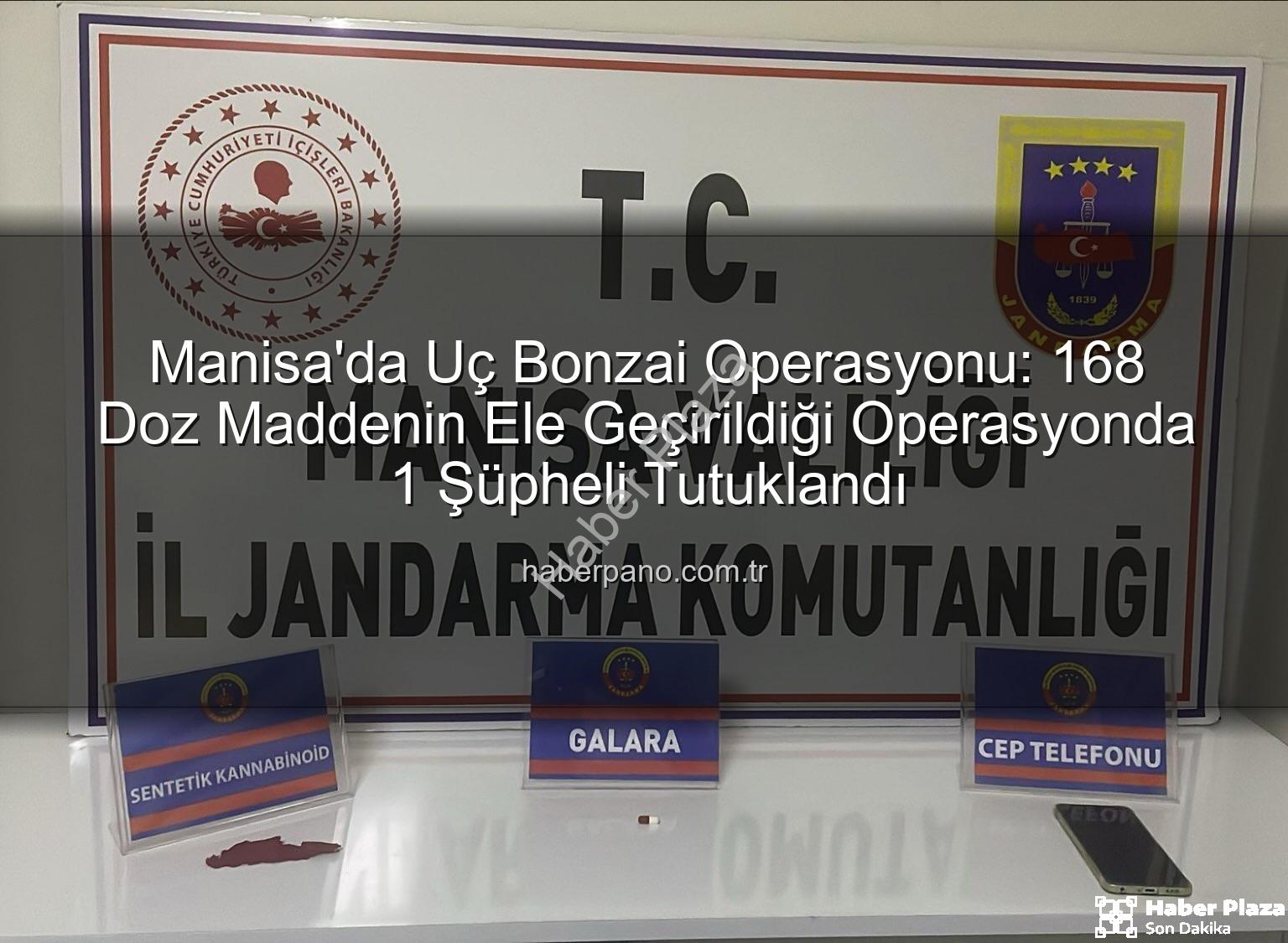 uç bonzai - Manisa'da Uyuşturucu Operasyonu: 168 İçimlik Bonzai Ele Geçirildi, 1 Şüpheli Tutuklandı