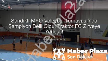Sandıklı MYO Voleybol Turnuvası Nefes Kesti: Traktör FC Şampiyon Oldu!
